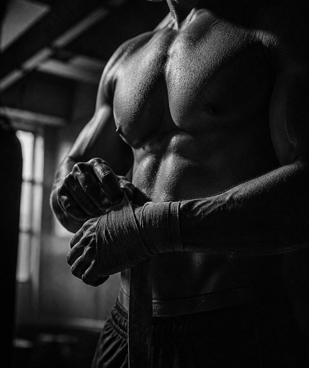 Woman training in gym